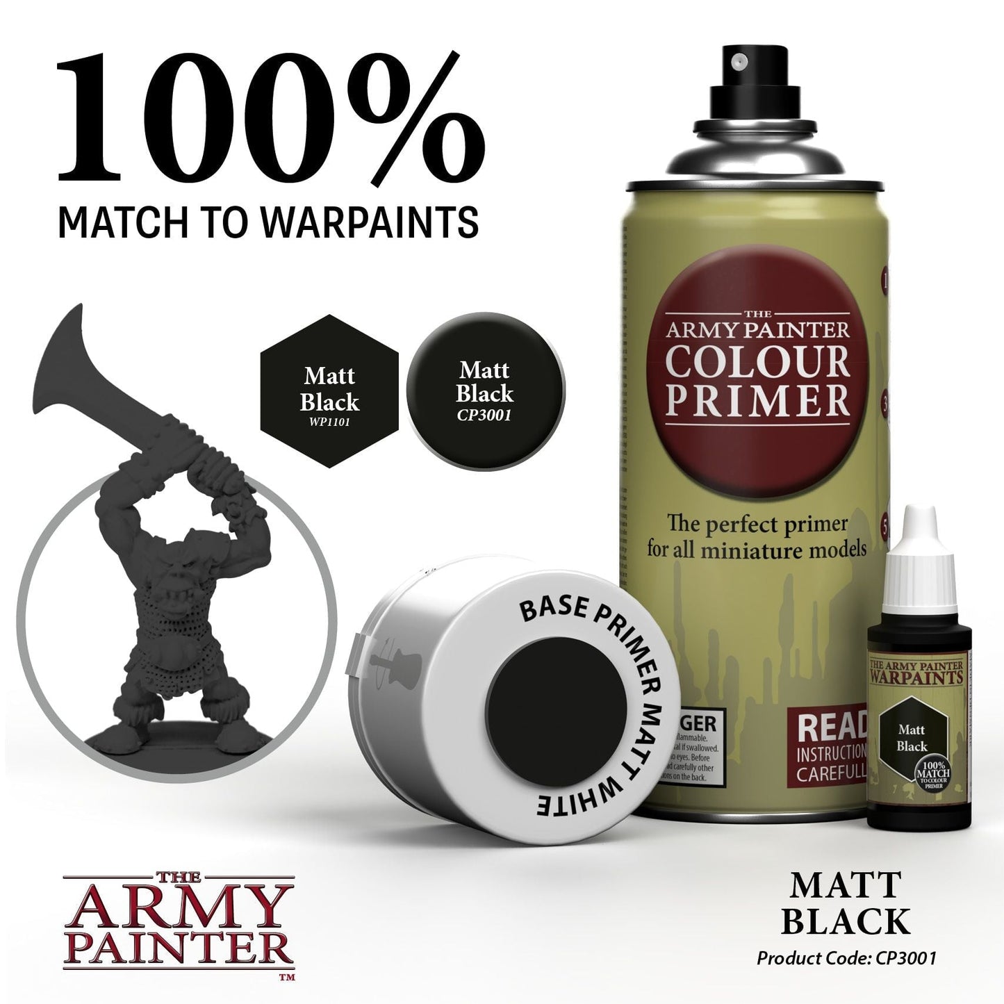 Army Painter Colour Primer - Matte Black