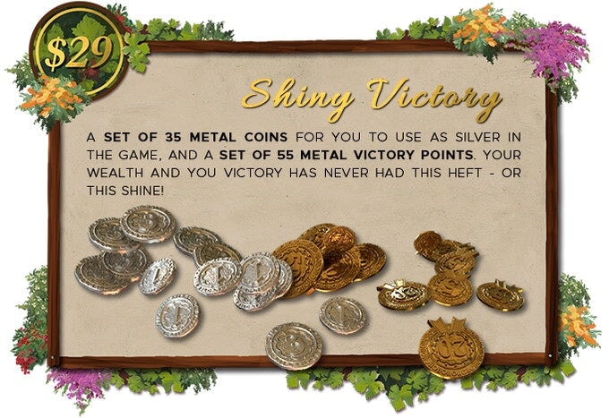 Metal Coins + Metal Victory Points for La Granja