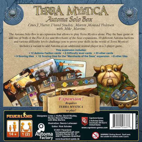 Terra Mystica Automa Solo Box